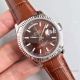Rolex Rose Gold Day Date Oyster Watch Brown Dial Brown Leather Replica (2)_th.jpg